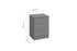 Oslo 3 Drawer Bedside
